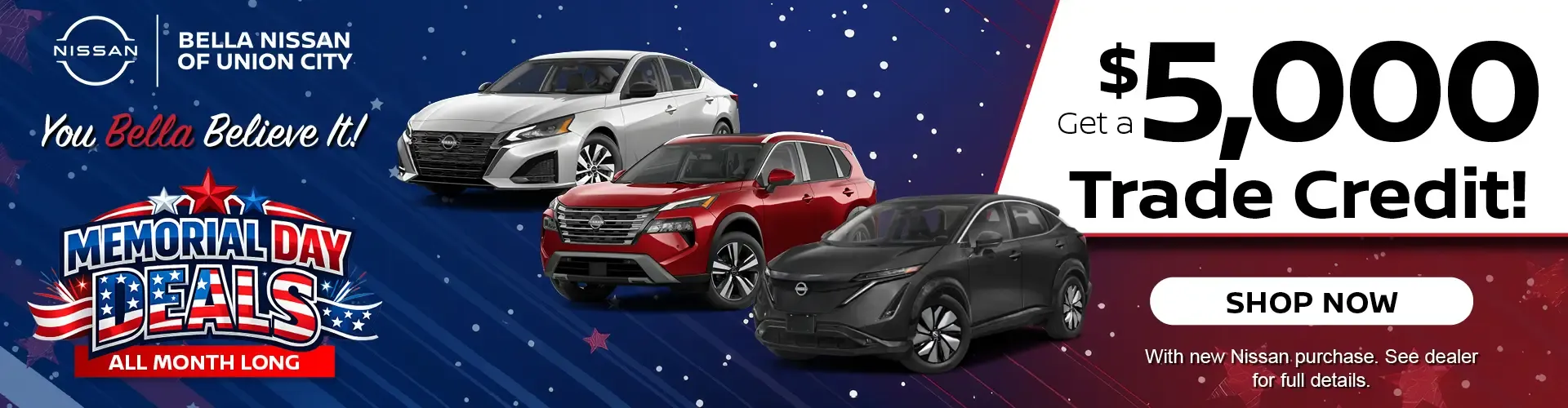 Get a $5,000 Trade credit